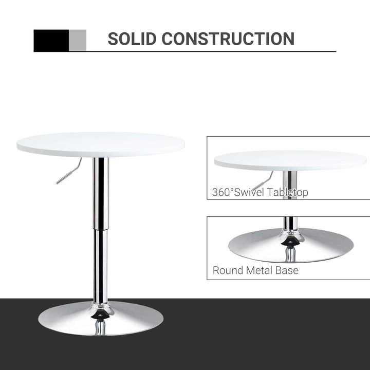 Adjustable Round Bistro Table