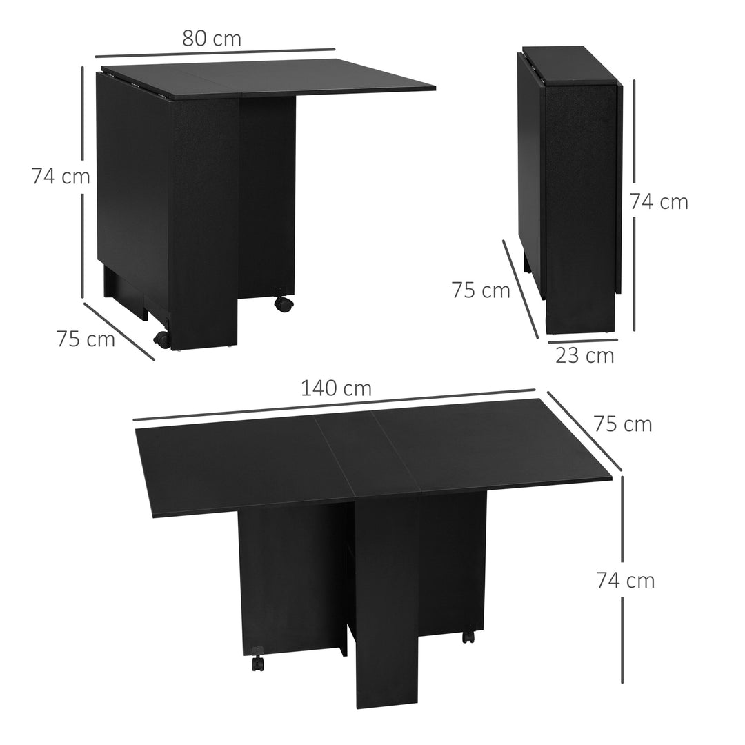 HOMCOM Folding Kitchen Table