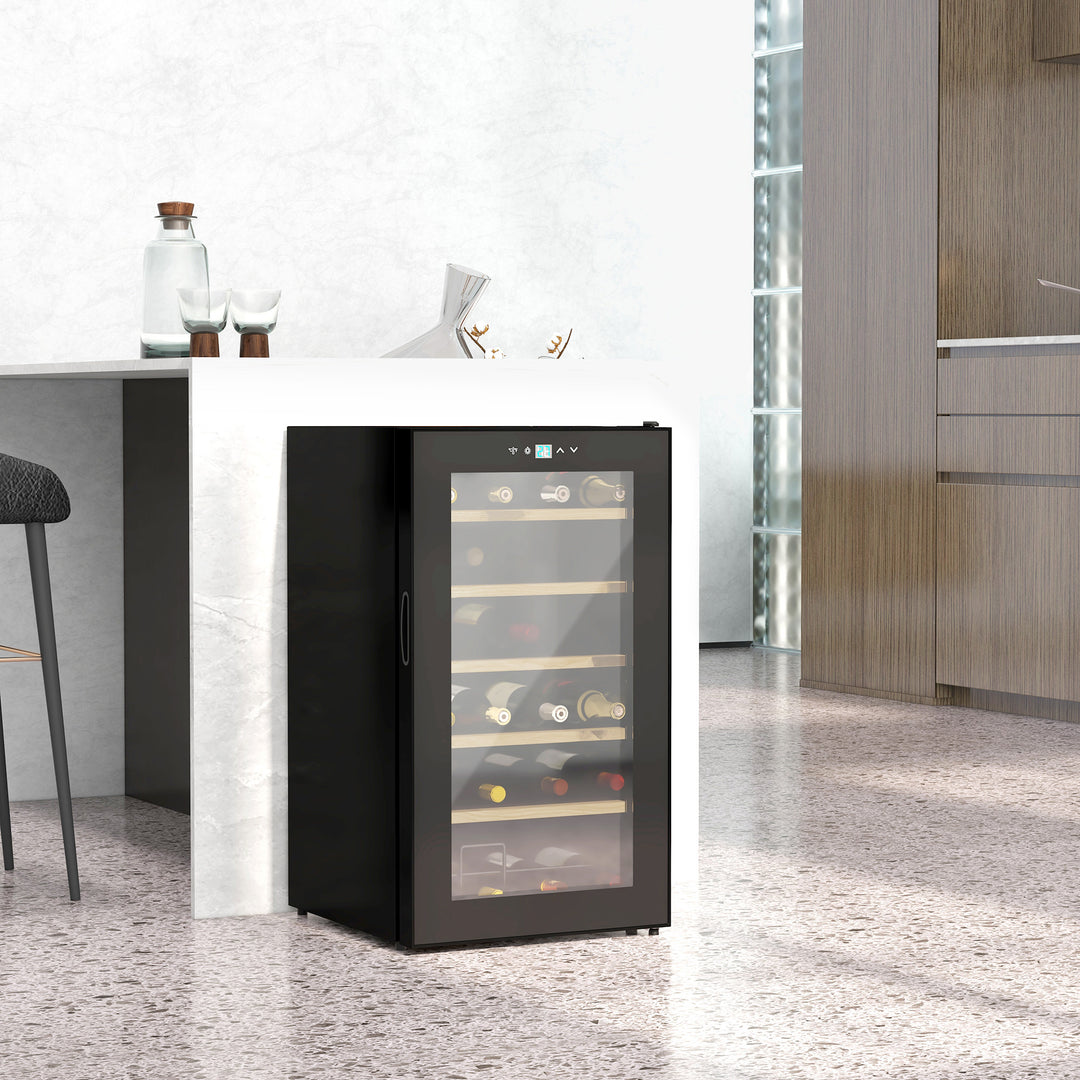 24 Bottles Freestanding Wine Fridge w/ Glass Door