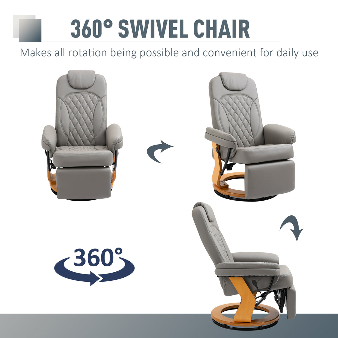 PU Recliner Chair with Footrest