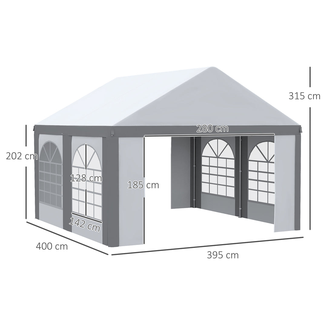 4 x 4m Galvanised Party Tent