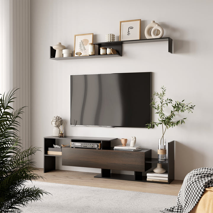 TV Cabinet: Wall-Mounted Media Unit for 65" TVs