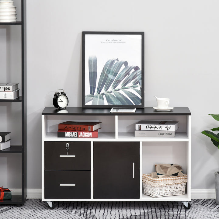 Mobile File Cabinet Home Office Lateral Filing Cabinet