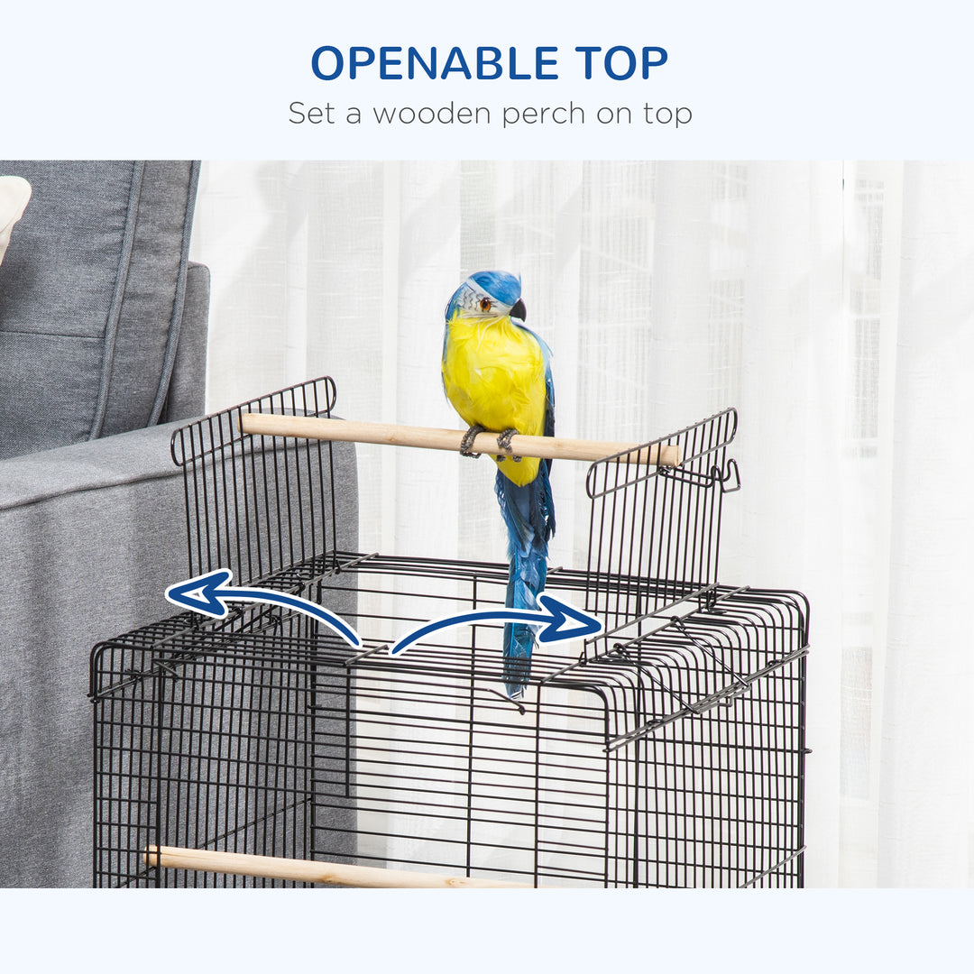 Durable Bird Cage with Opening Top