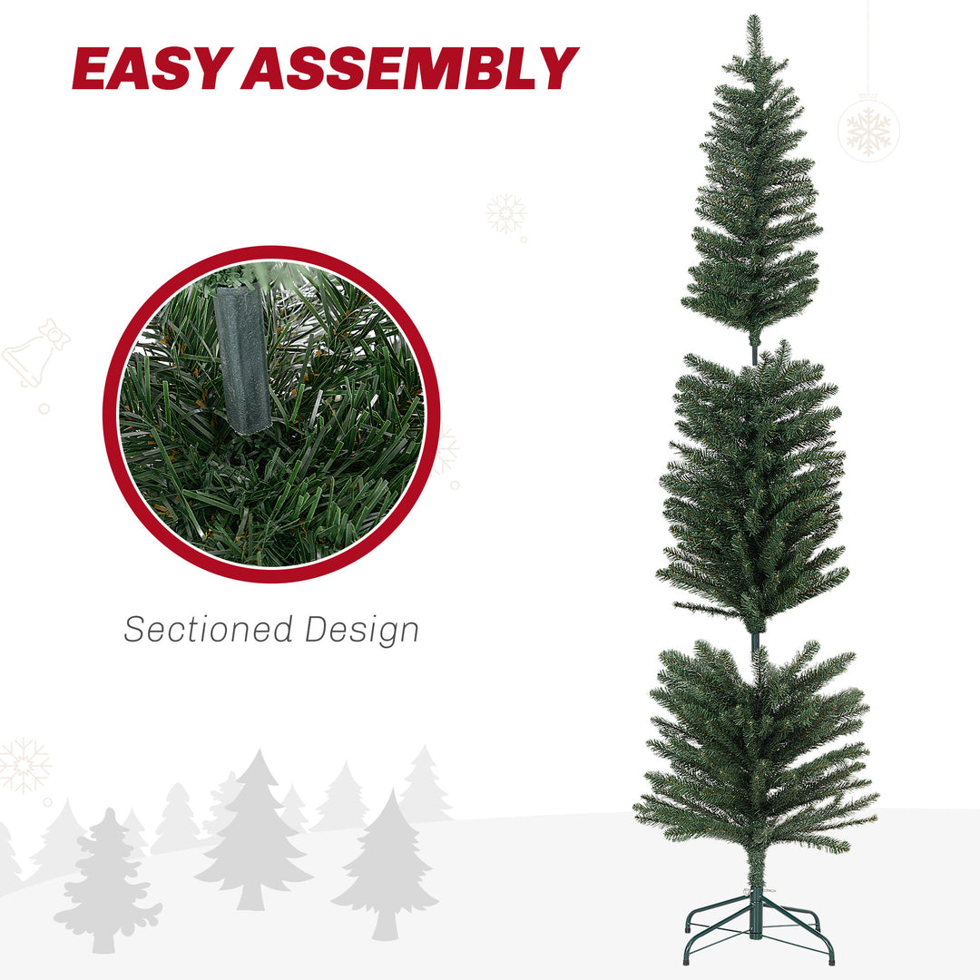 6ft Artificial Bare Pencil Christmas Tree - Green