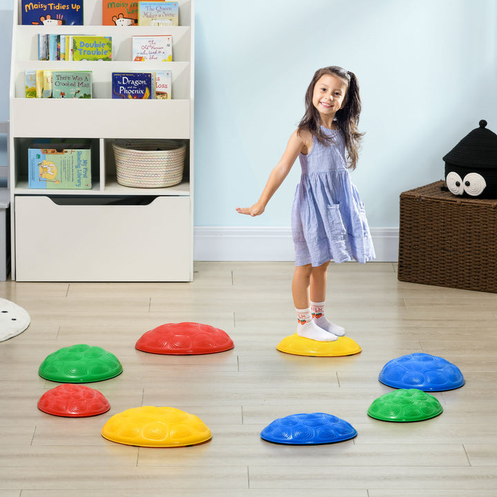 8Pcs Kids Stepping Stones with Non-Slip Mats