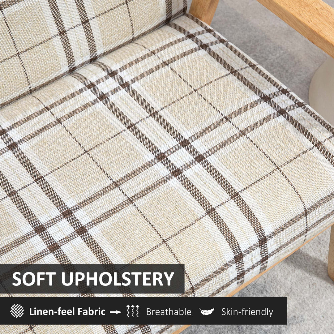 Loveseat w/ Checked Pattern