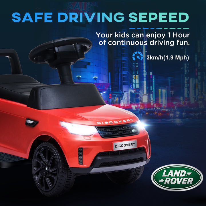 2 in 1 Land Rover Licensed 6V Kids Electric Ride On Car Sliding Car w/ Headlights Music