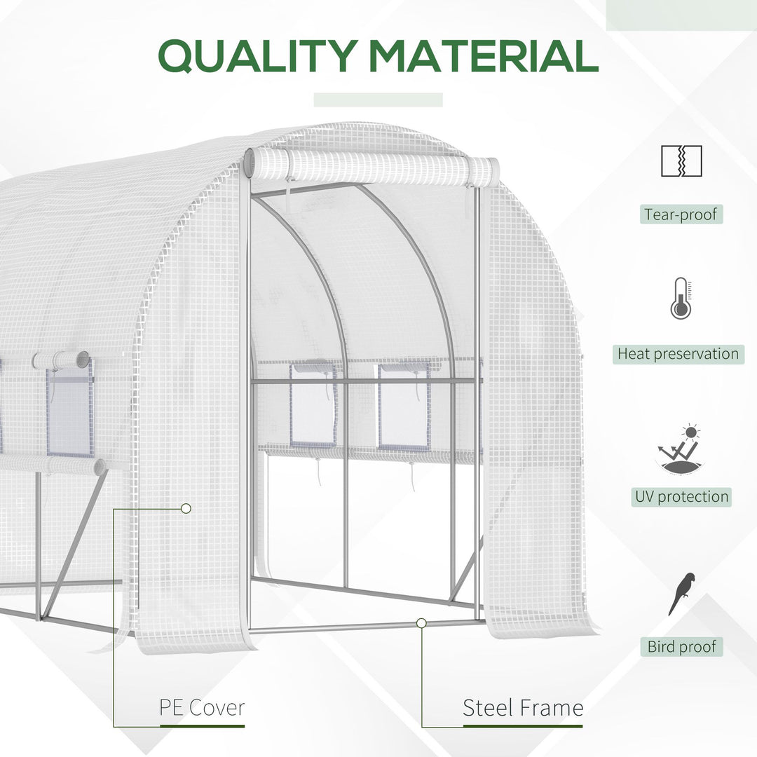 3 x 2 x 2m Walk-in Tunnel Greenhouse