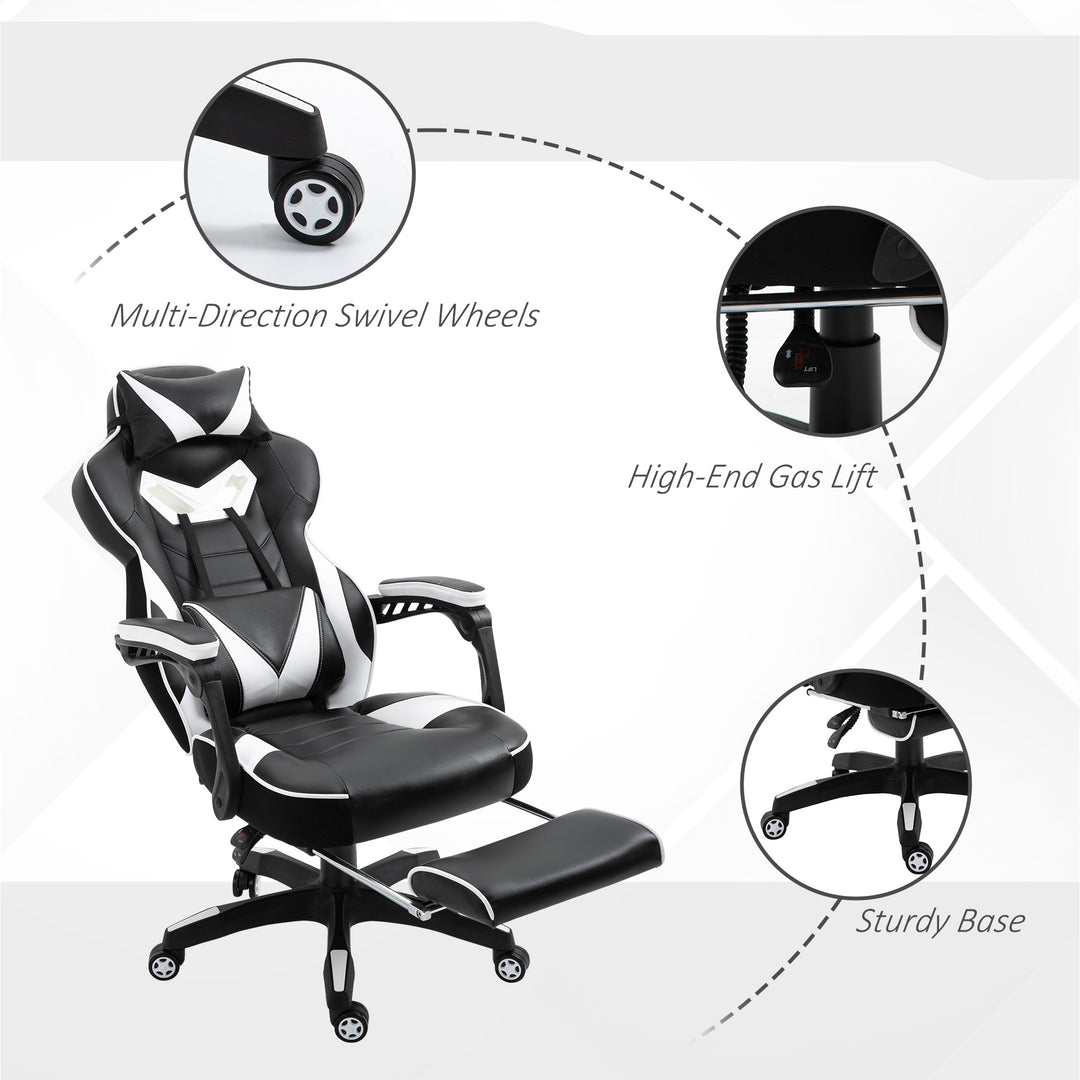 Vinsetto Racing Gaming Chair Ergonomic Office Desk Chair w/ Adjustable Height