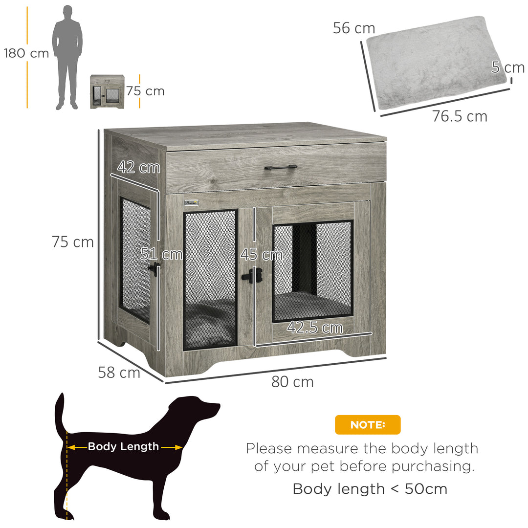 Indoor Use Dog Crate Furniture with Cushion