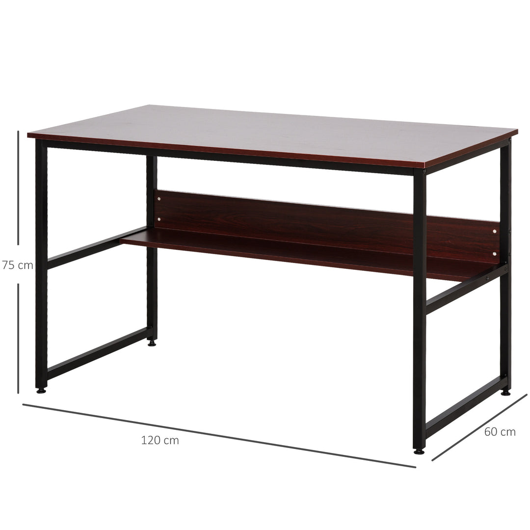 HOMCOM Desk with Storage Shelf