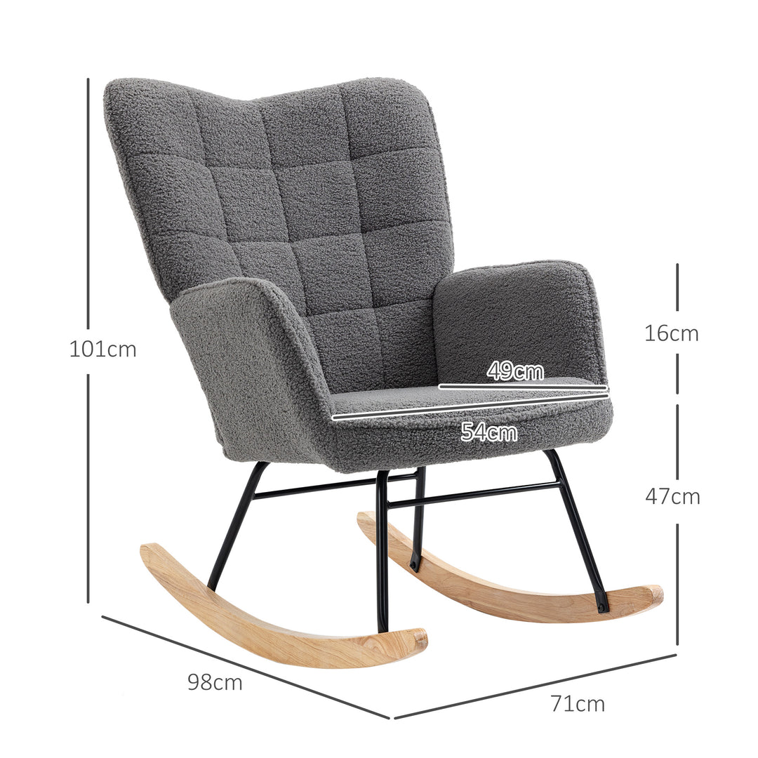 Wingback Rocking Chair for Nursing