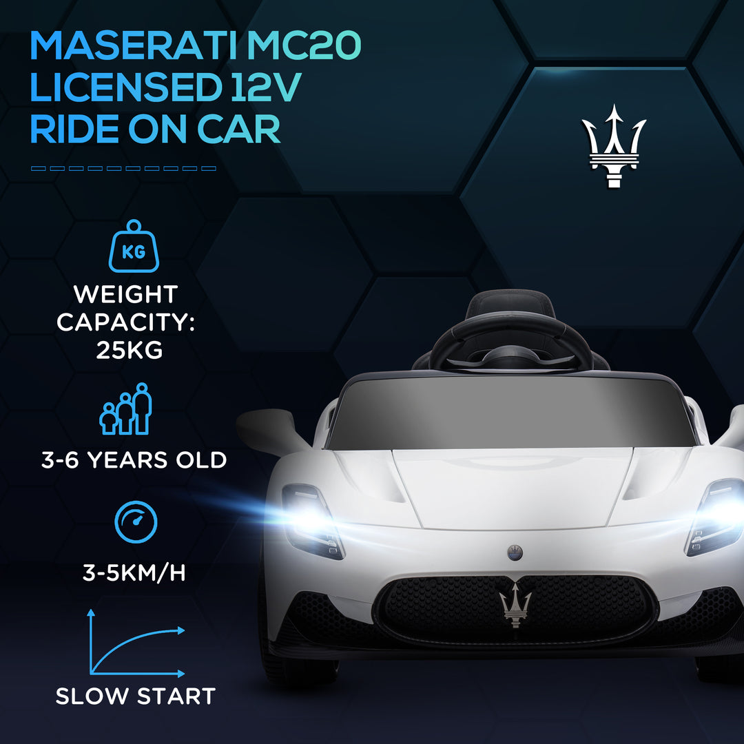 Maserati MC20 Licensed 12V Kids Electric Ride on Car with Remote Control