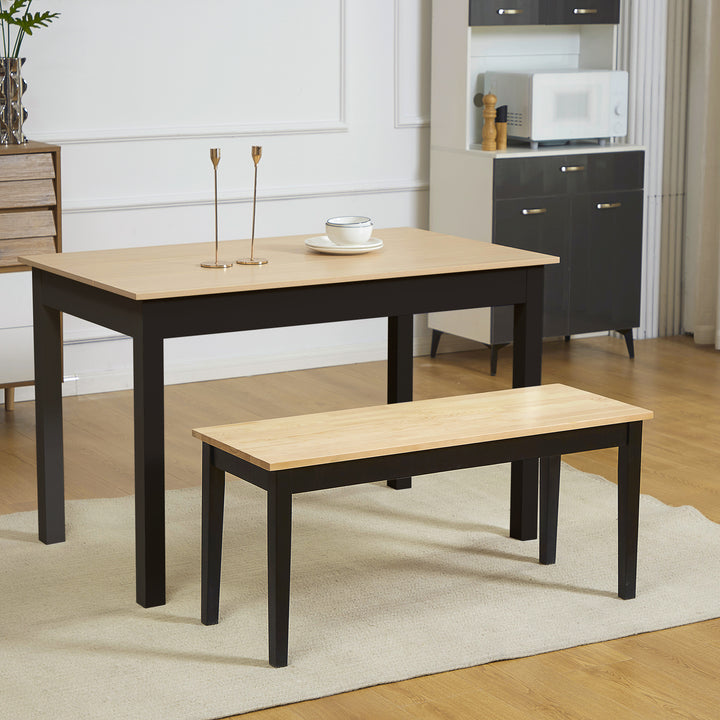 102 cm Wood Dining Bench for 2 People