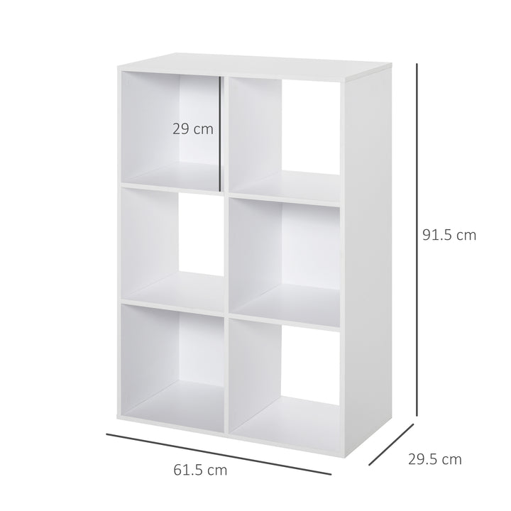 HOMCOM 6-Cube Storage Unit, White