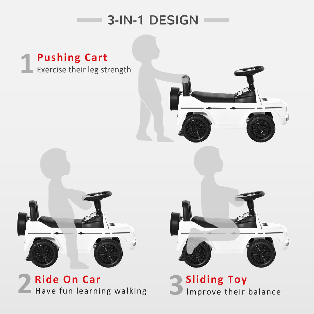 Mercedes-Benz G350 Baby Rider: Foot-to-Floor Slider with Push Handle