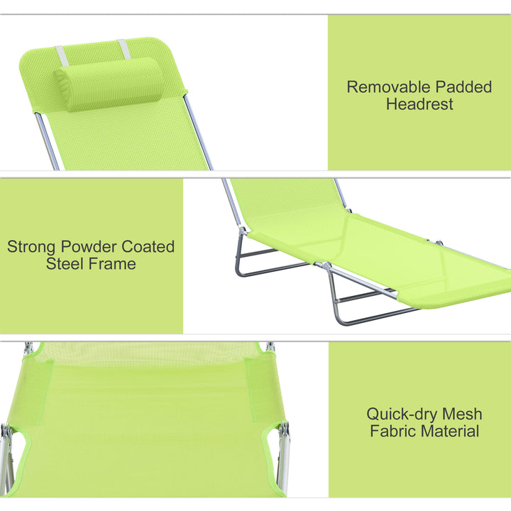 Adjustable Sun Lounger: Reclining Garden Relaxer with Adjustable Back