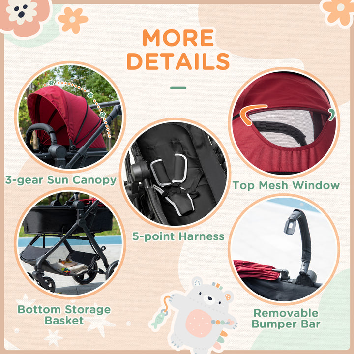 2 in 1 Reversible Seat Pushchair