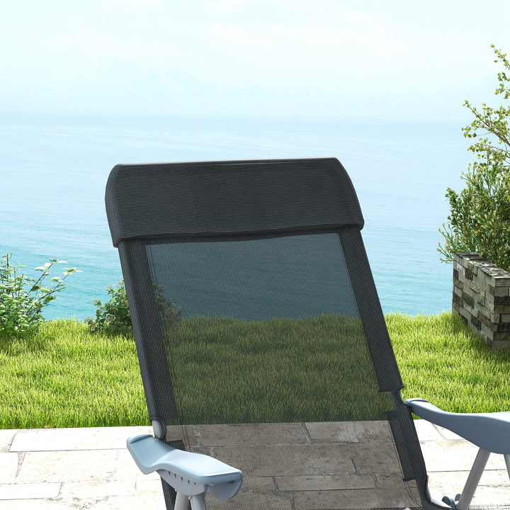 Outdoor Sun Lounger Set of 2