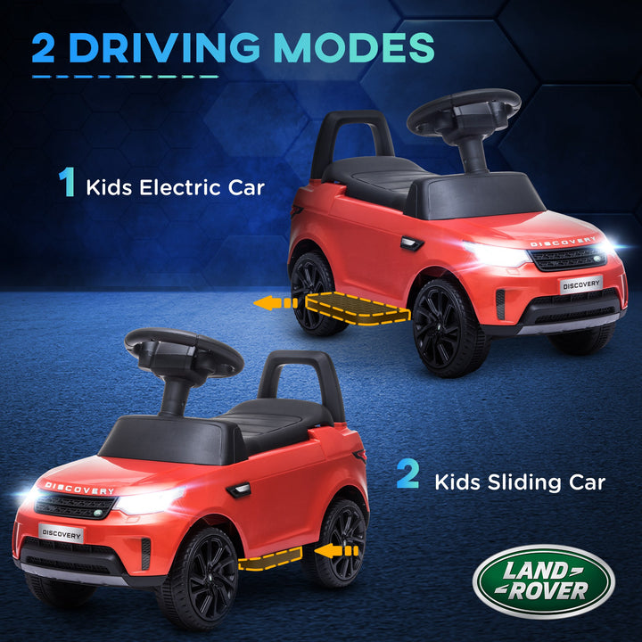 2 in 1 Land Rover Licensed 6V Kids Electric Ride On Car Sliding Car w/ Headlights Music