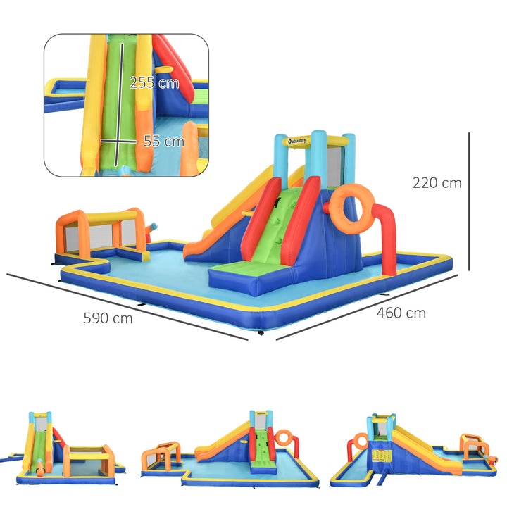 6 in 1 Bouncy Castle with Slide