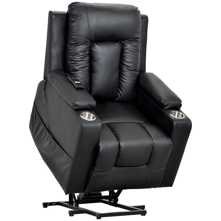 Remote Control Electric Power Lift Recliner Chair for Elderly with Faux Leather