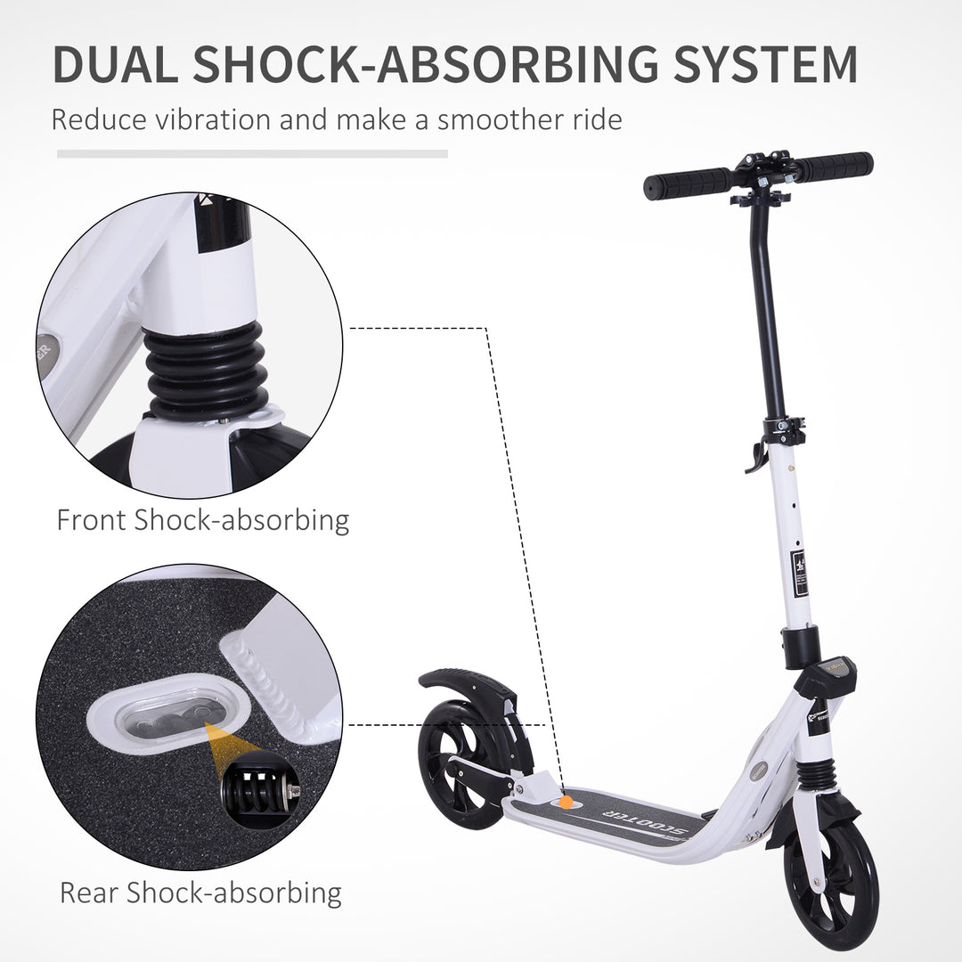 Folding Kick Scooter Hight-Adjustable Urban Scooter w/ Rear Brake