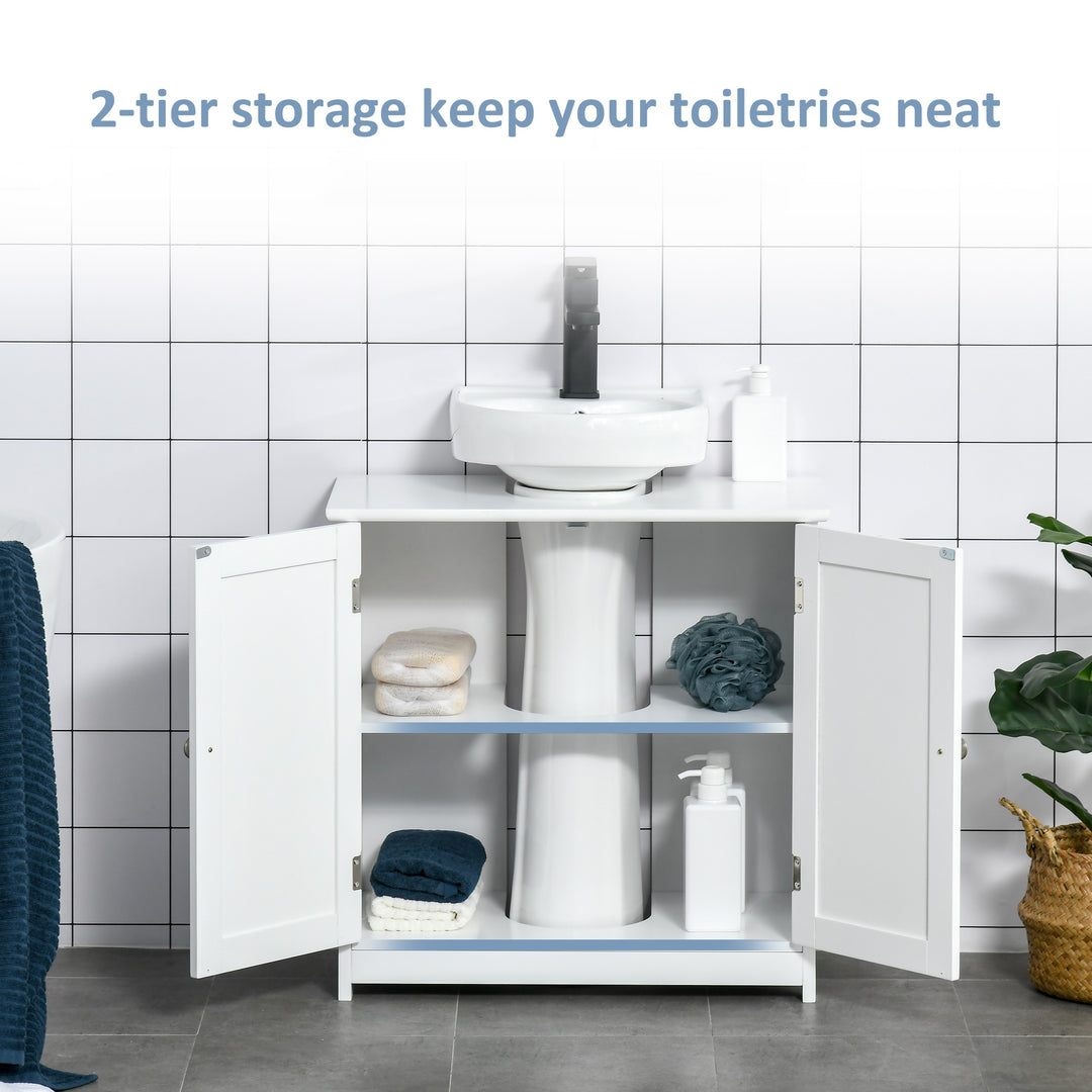 Kleankin Under-Sink Organiser: Space-Saving Storage with Adjustable Shelf