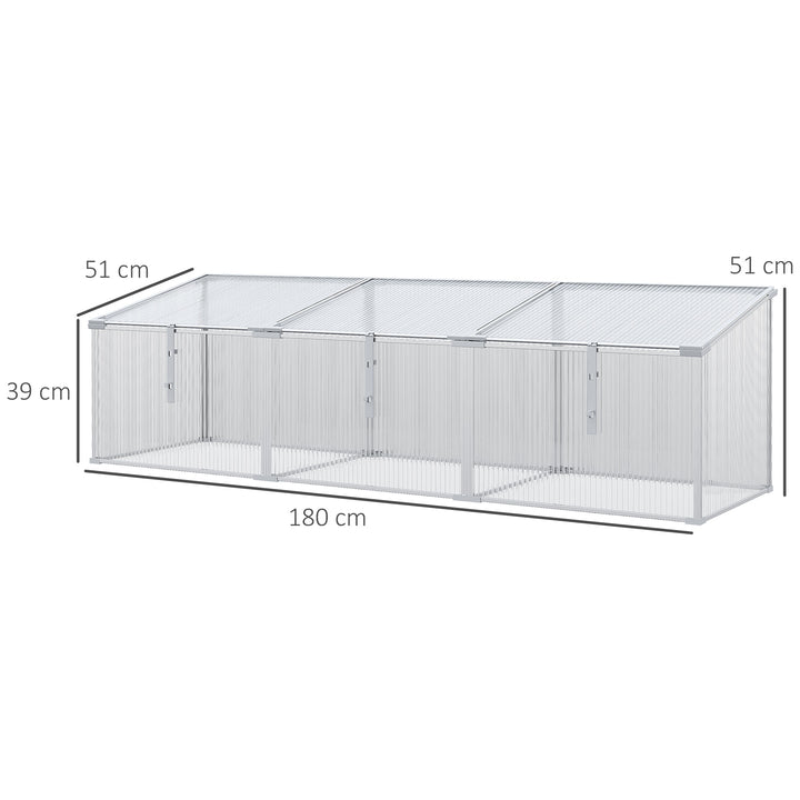 Polycarbonate Greenhouse: Aluminium Cold Frame for Flowers & Vegetables