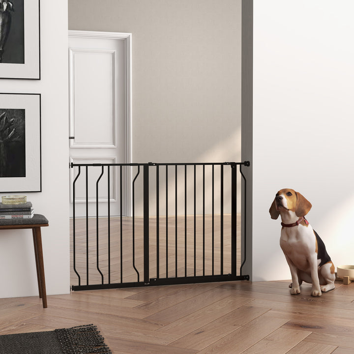 Dog Gate Dog Gate for Stairs Stays w/ Double Locking System for Doorways