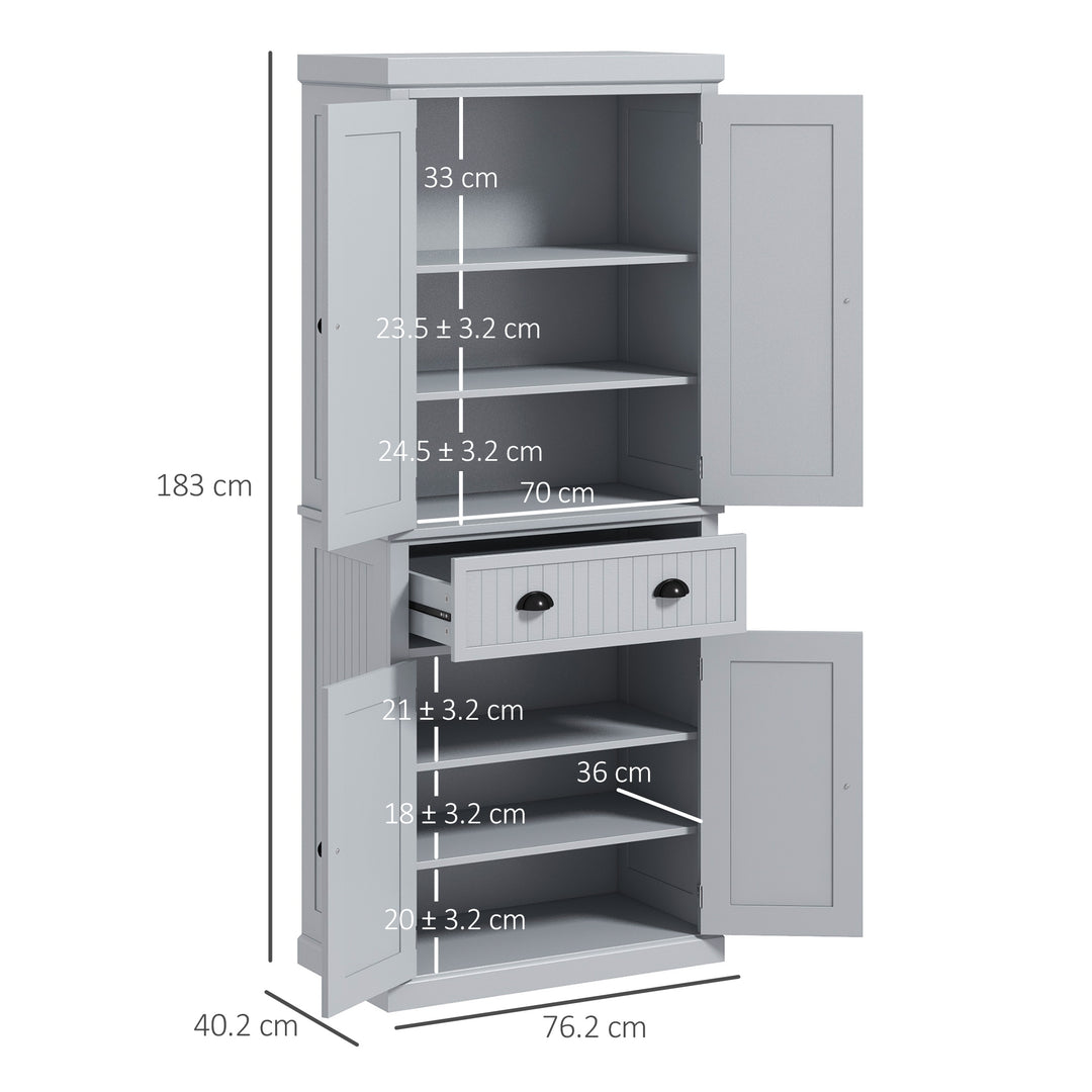 Traditional Kitchen Cupboard Freestanding Storage Cabinet with Drawer