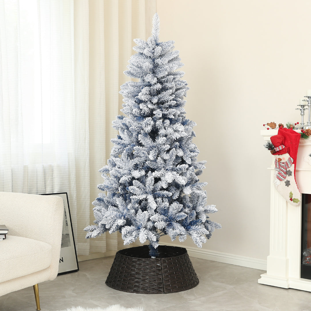 5ft Flocked Artificial Christmas Tree with 450 Snow Frosted Tips