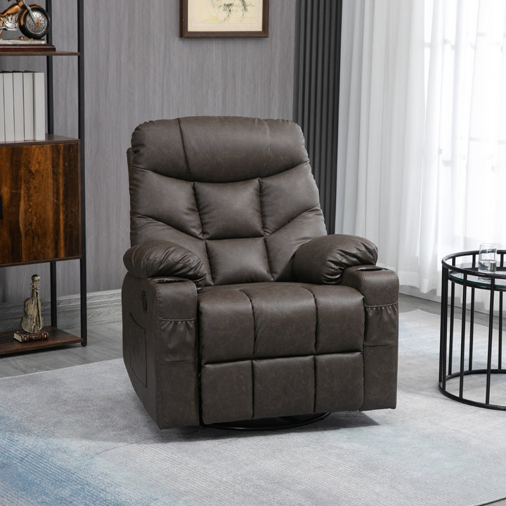 Single Leather Reclining Chair