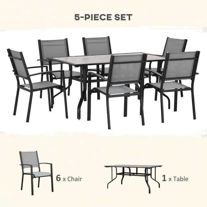 7 Piece Garden Dining Set