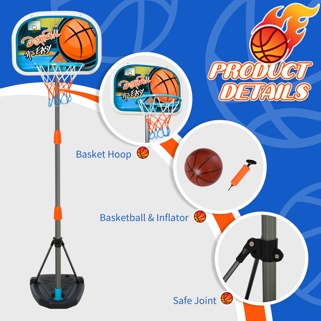 Kids Basketball Hoop: Height-Adjustable Aluminium Stand