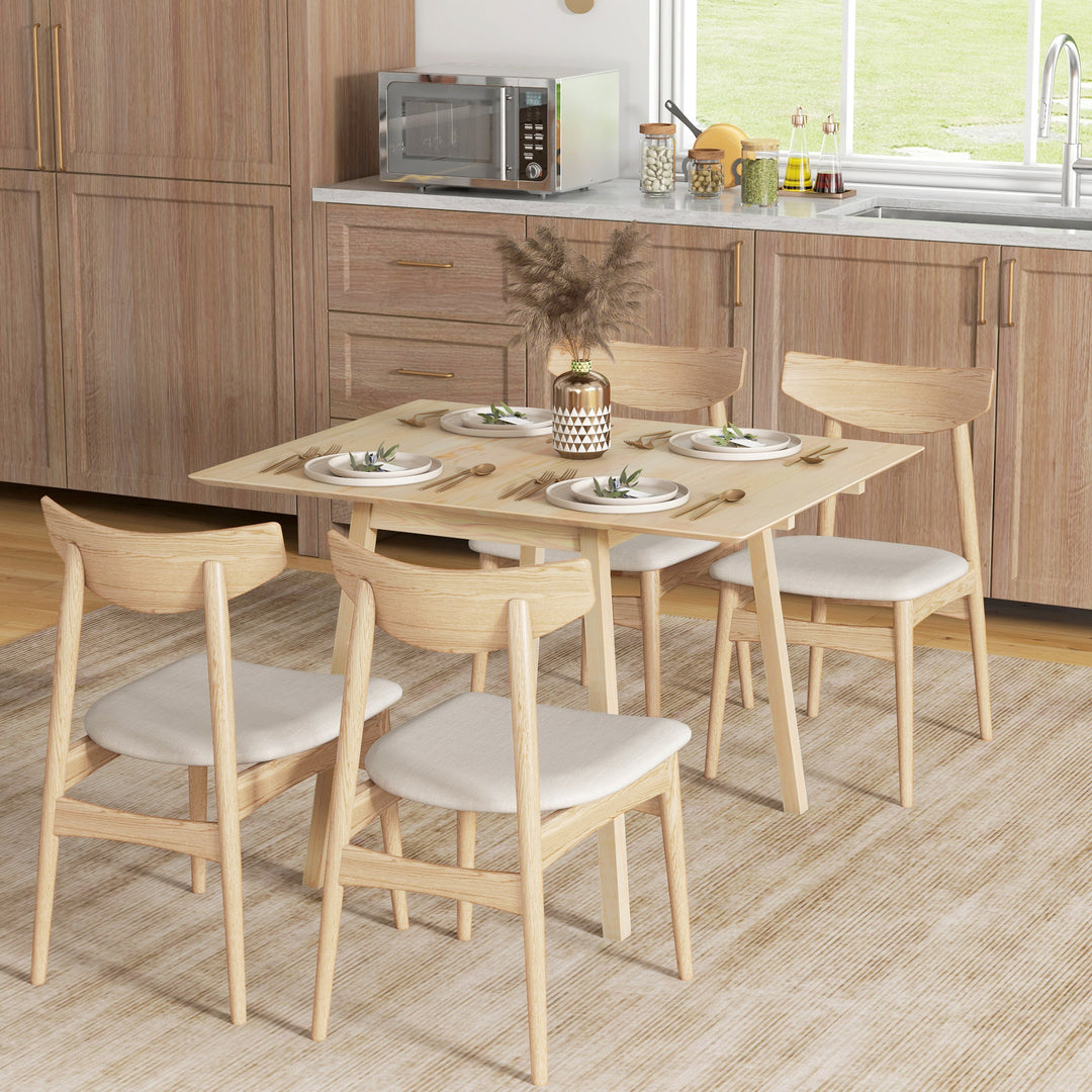 HOMCOM Folding Wood Tables