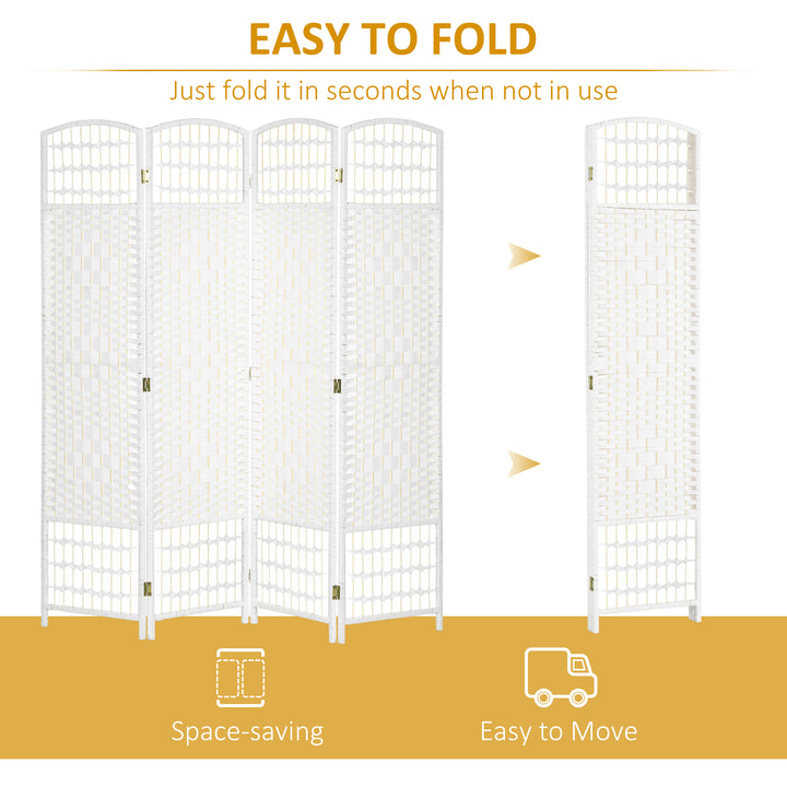 4 Panel Folding Room Divider