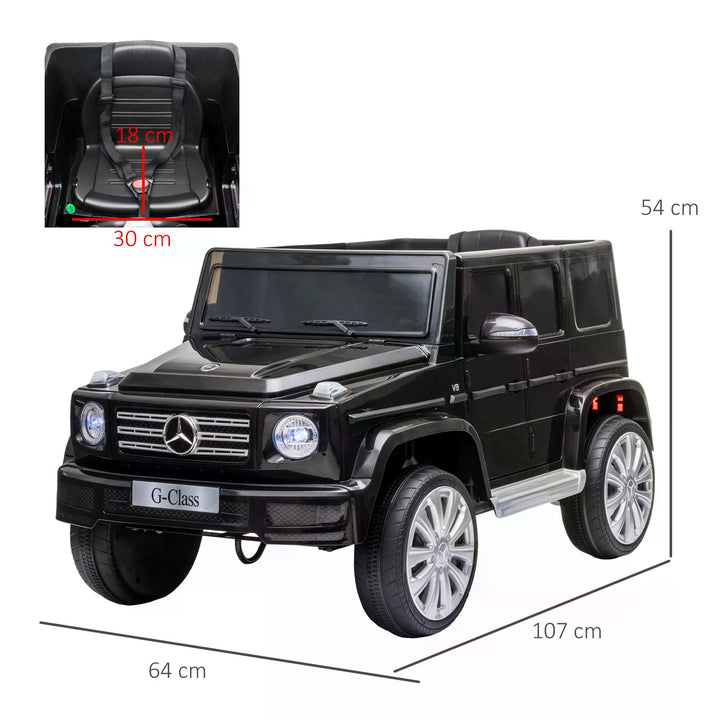 Compatible 12V Battery-powered Kids Electric Ride On Car Mercedes Benz G500 Toy w/ Parental Remote Control Music Lights MP3 Wheels