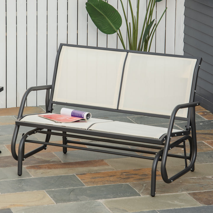 Gliding Patio Loveseat: Double Swing Bench for Alfresco Seating