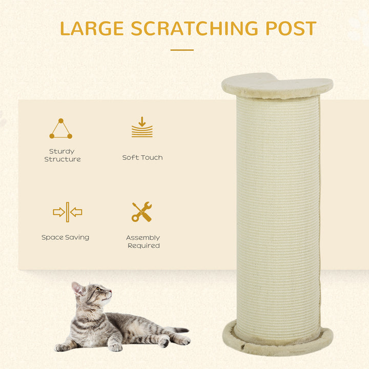 Cat Scratching Post: 85cm Tall with Sisal Rope