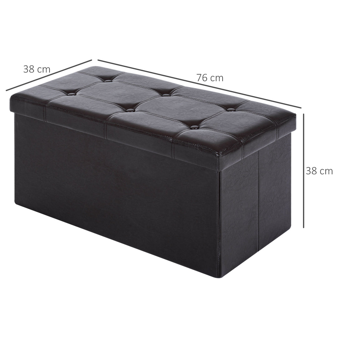 Folding Storage Ottoman