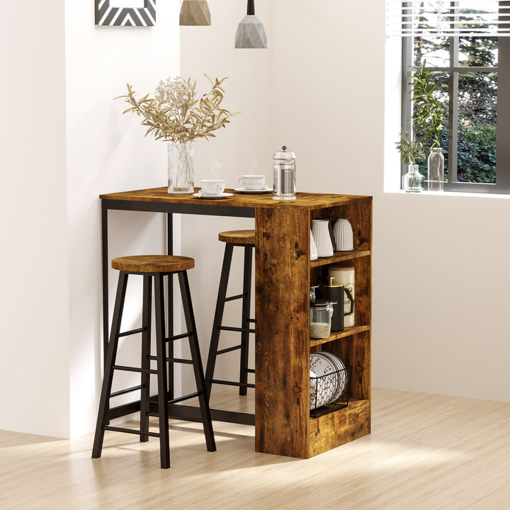 Industrial Bar Table and Stools for 2 people