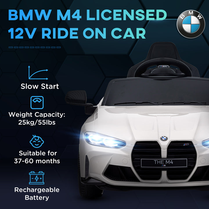 12V BMW M4 Licensed Kids Car with Easy Transport