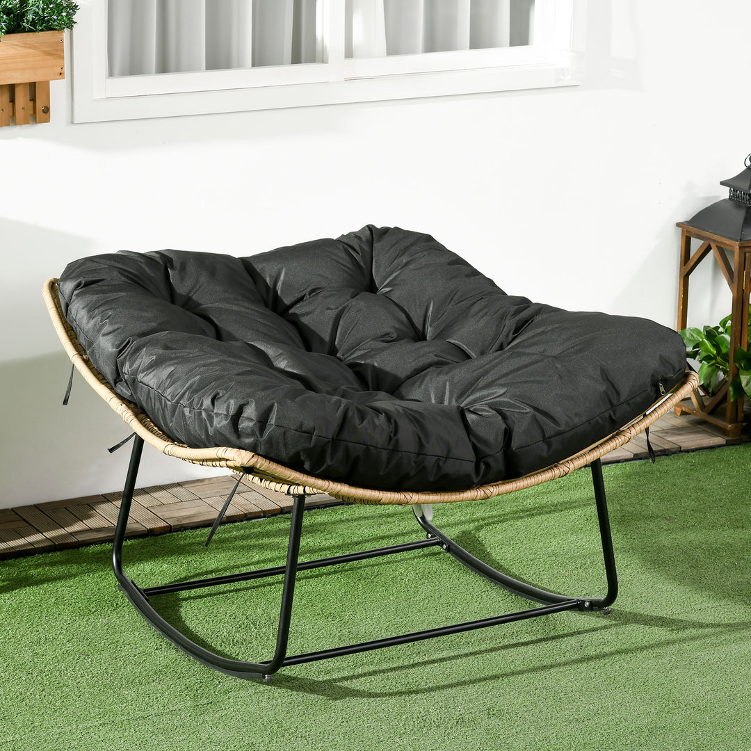 Outdoor PE Rattan Rocking Chair