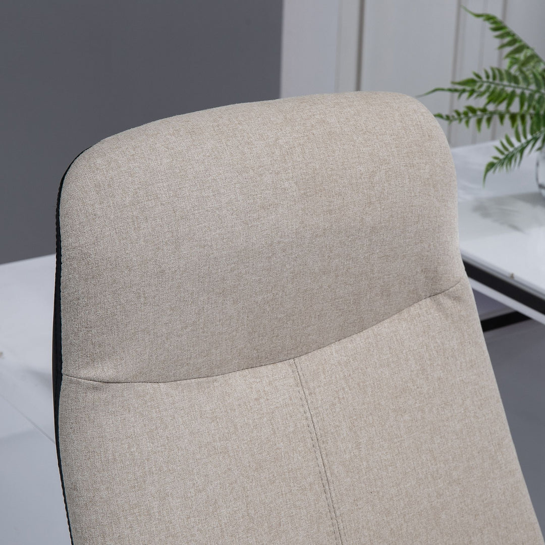 Vinsetto Linen Chair with Armrests, Beige