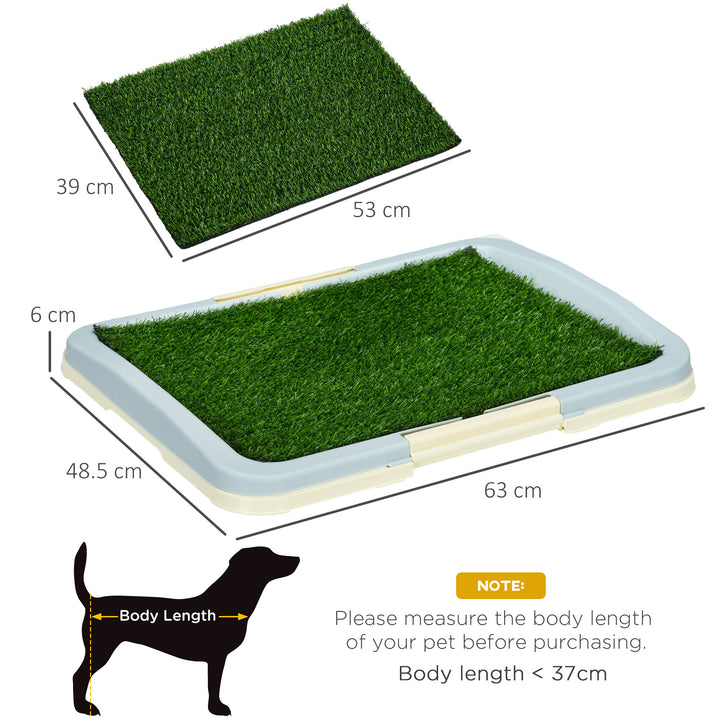 Portable Indoor Puppy Toilet Training Pad with Synthetic Grass