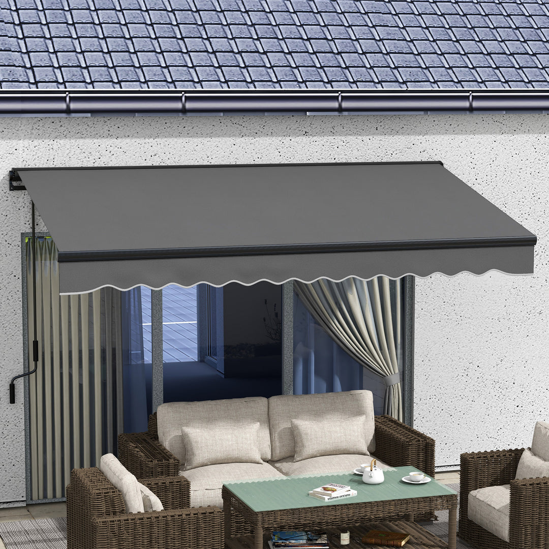 3.5 x 2.5m Aluminium Frame Electric Awning