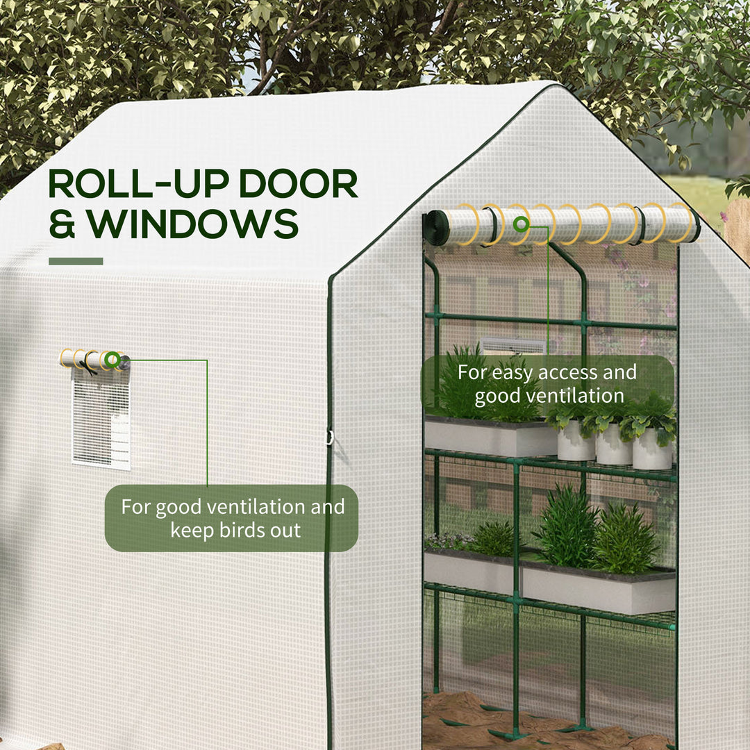 Walk-in Greenhouse with PE Cover