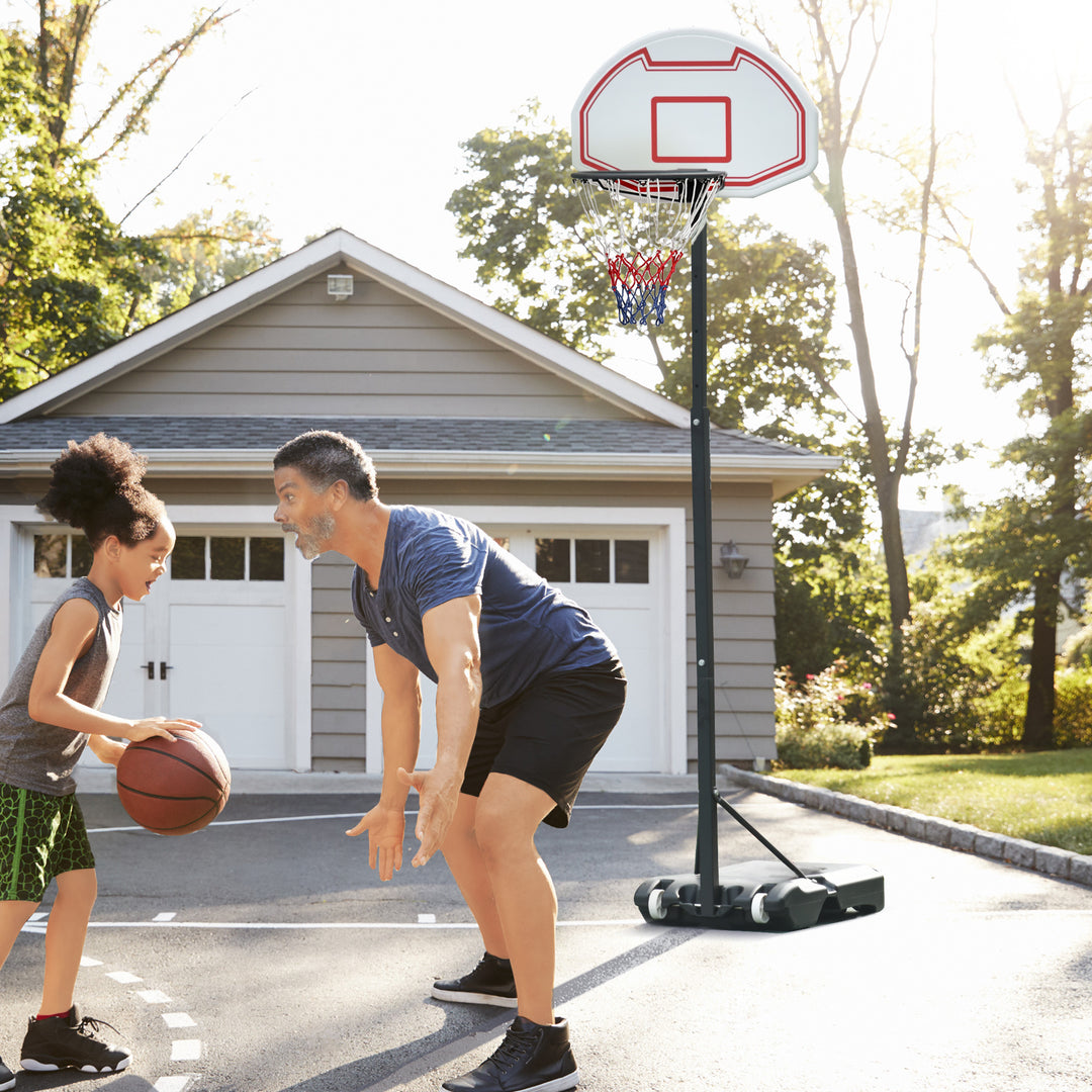 Portable Basketball Hoop: Wheeled Stand for Indoor & Outdoor Play